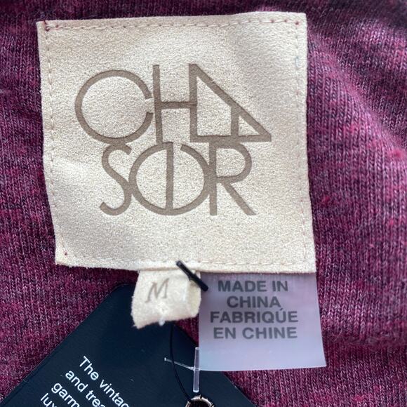 Chaser Triblend Blouson Sleeve Hi-Lo Midi Dress M - Picture 5 of 9